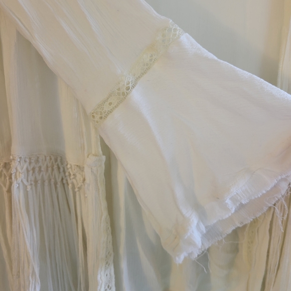 Oh Gussie! Women's White Cardigan Size Large - Picture 6 of 6